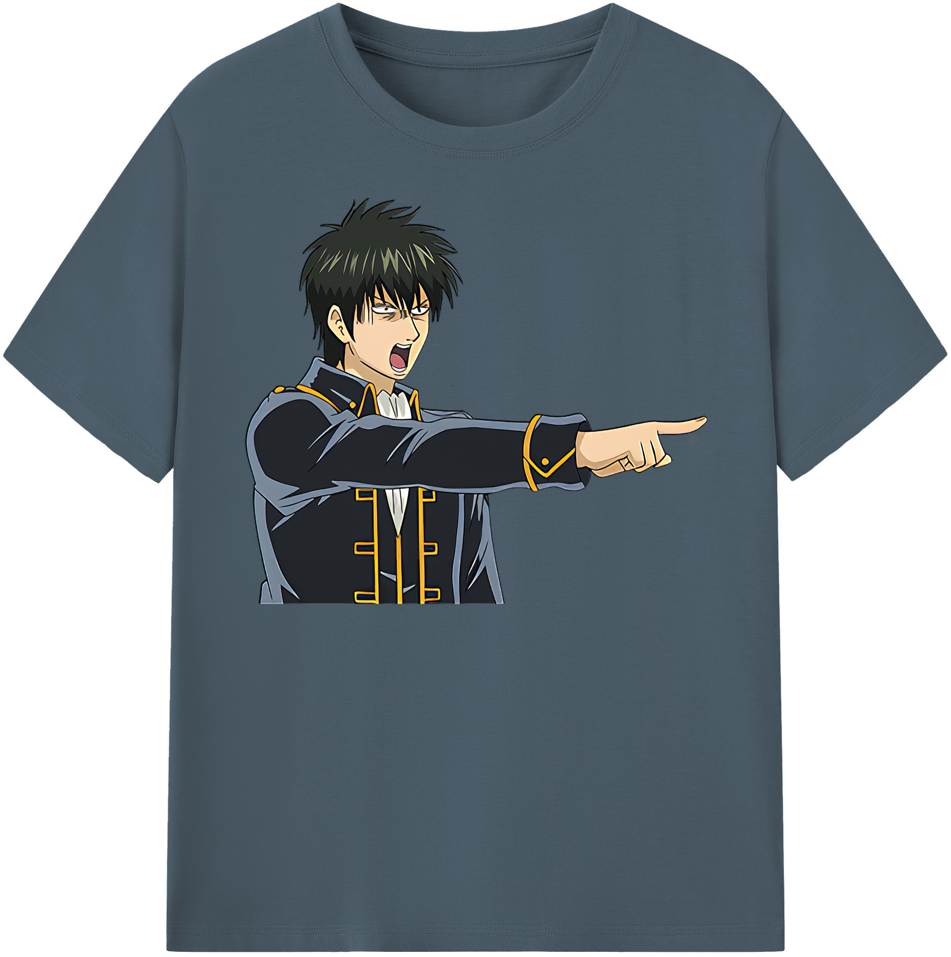 （画像用） ぎんたま 坂田銀時（さかたぎんとき） 神楽 志村新八（しむら しんぱち） GINTAMA Sakata Gintoki Kagura Shimura Shinpachi 綿100％半袖Tシャツ（フロントプリント）